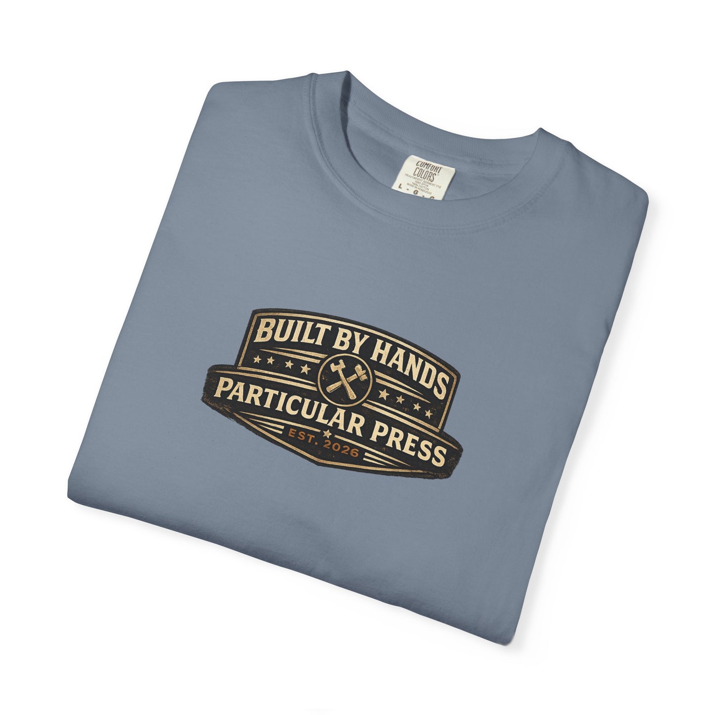 Built By Hands T-Shirt — 'Built by Hands, Backed by Experience' Vintage Workwear Tee