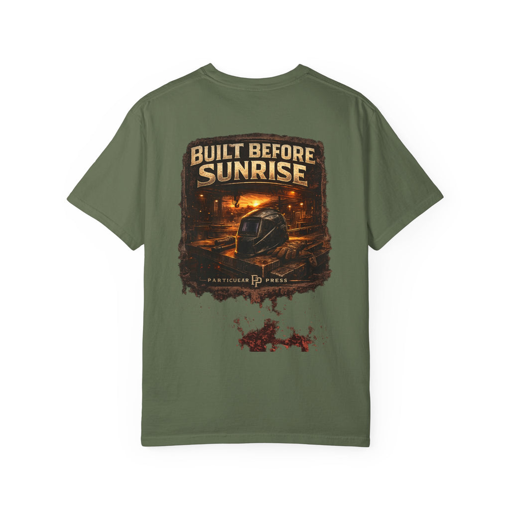 Built Before Sunrise T-Shirt — Night Shift / Construction Truck Tee