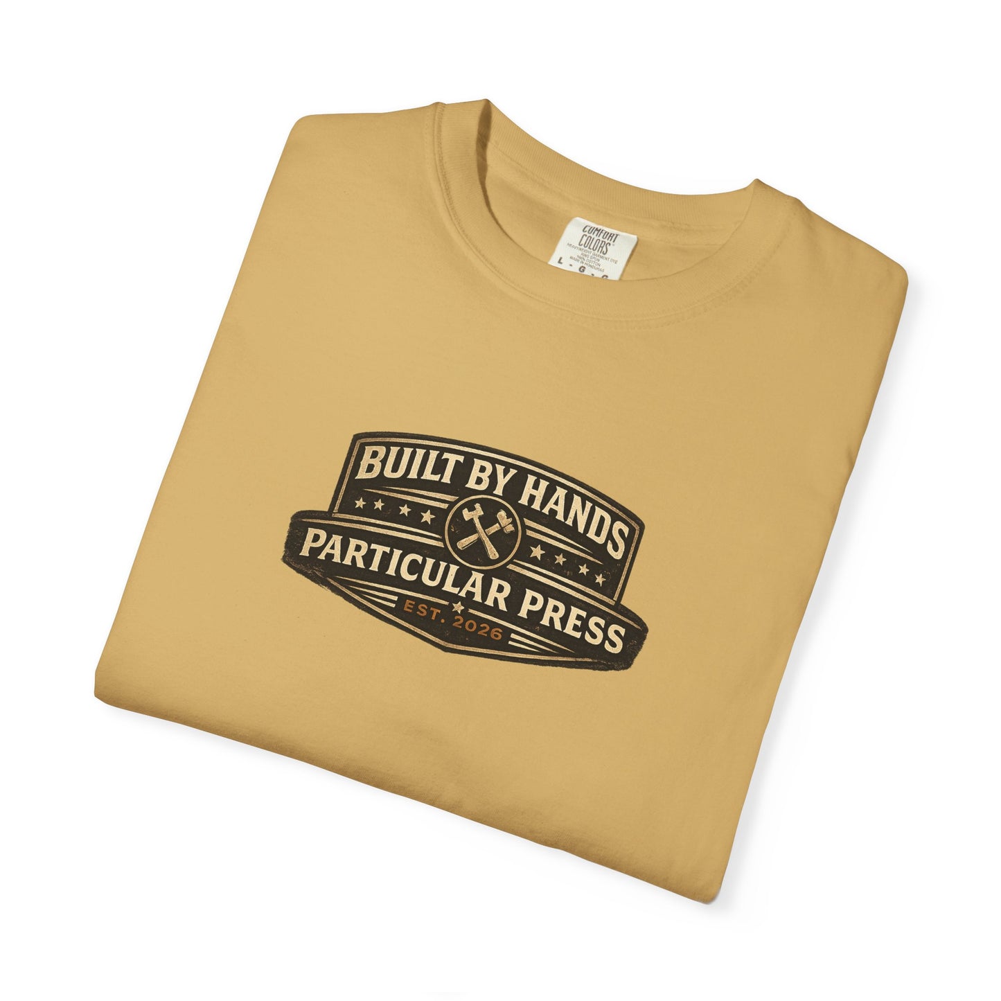 Built By Hands T-Shirt — 'Built by Hands, Backed by Experience' Vintage Workwear Tee
