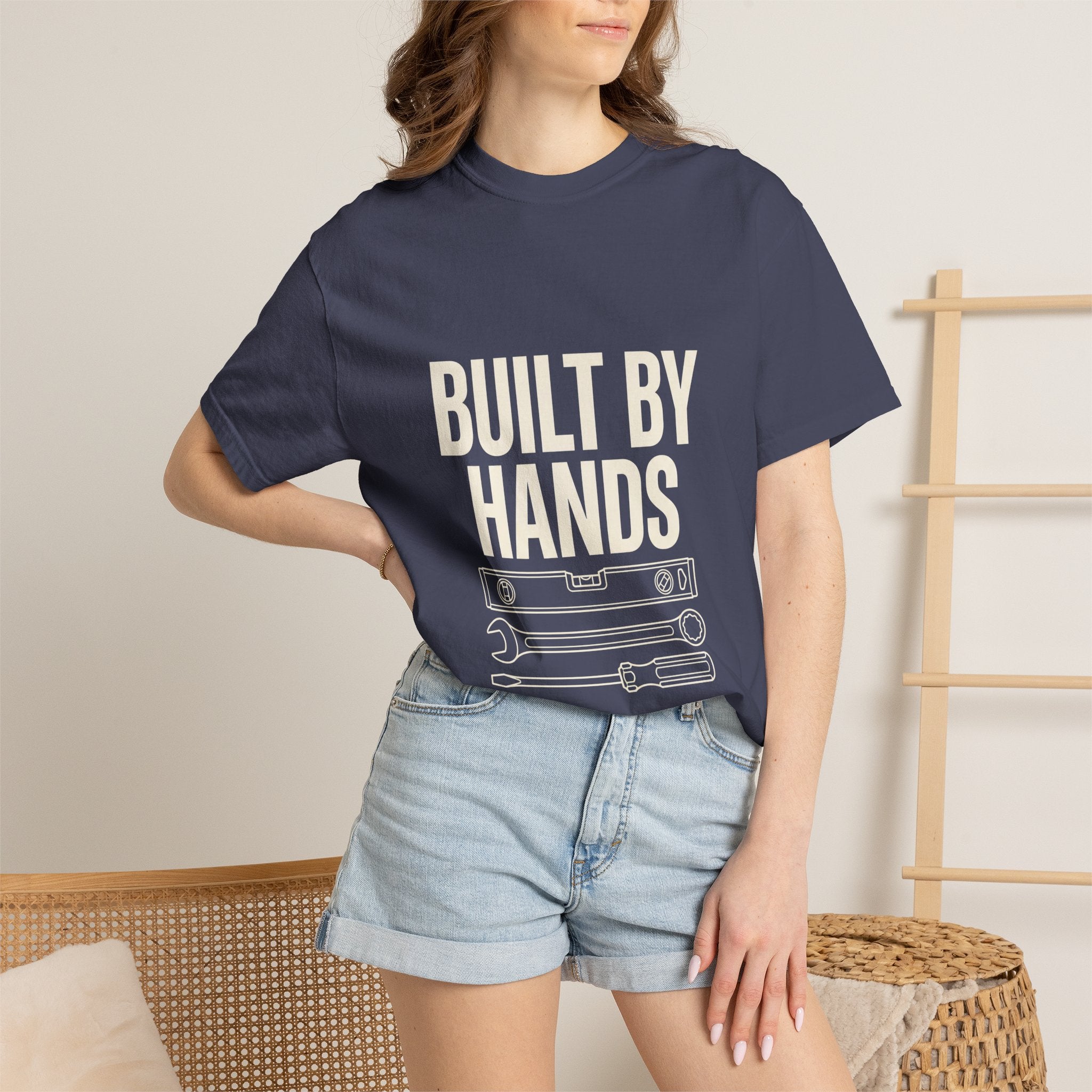 Built By Hands T-Shirt – Mechanic/Builder Tool Graphic Tee