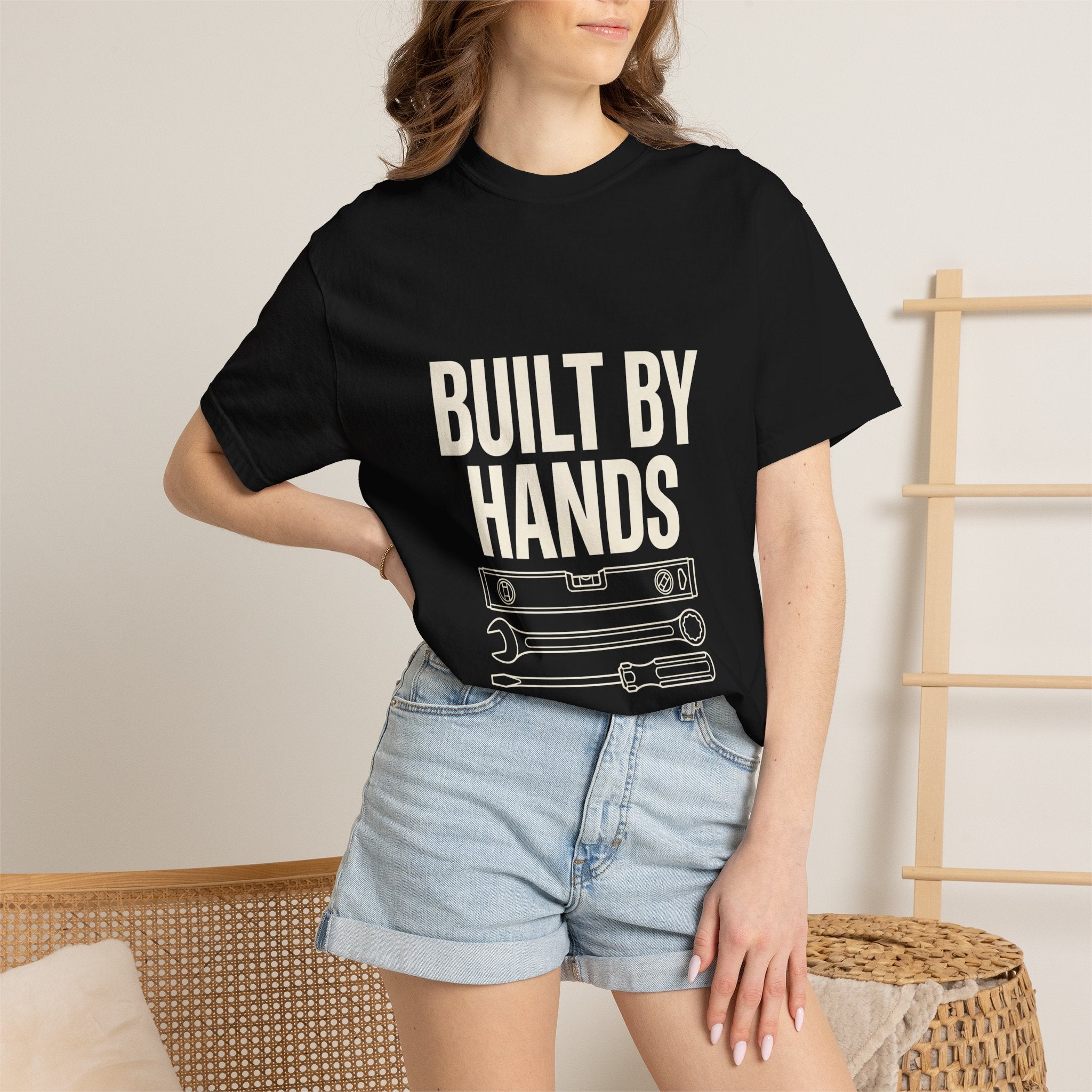 Built By Hands T-Shirt – Mechanic/Builder Tool Graphic Tee