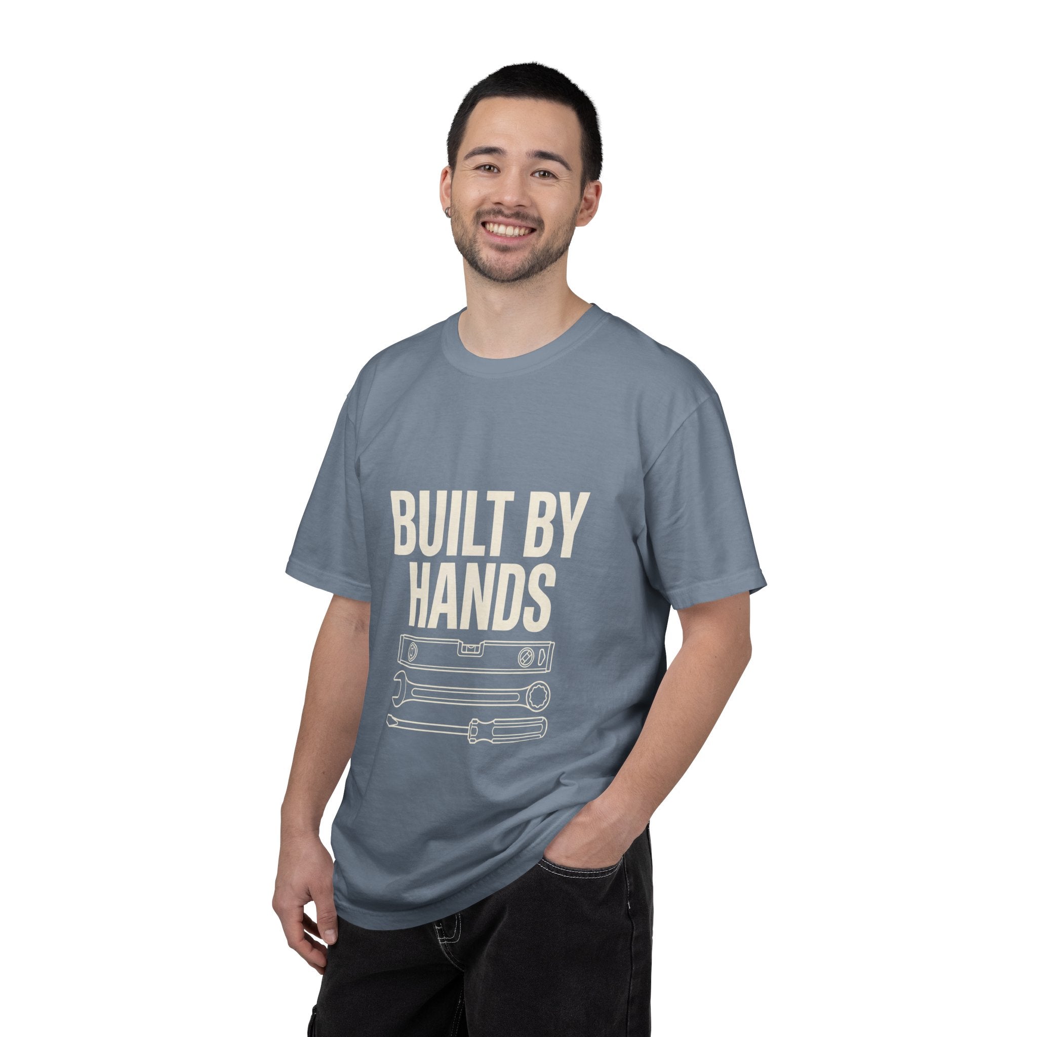 Built By Hands T-Shirt – Mechanic/Builder Tool Graphic Tee