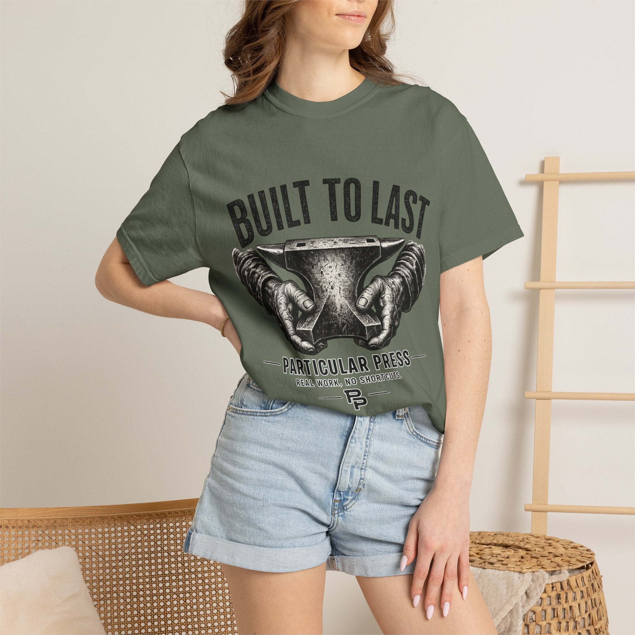 Built to Last T-Shirt — 'Particular Press' Vintage Anvil Graphic