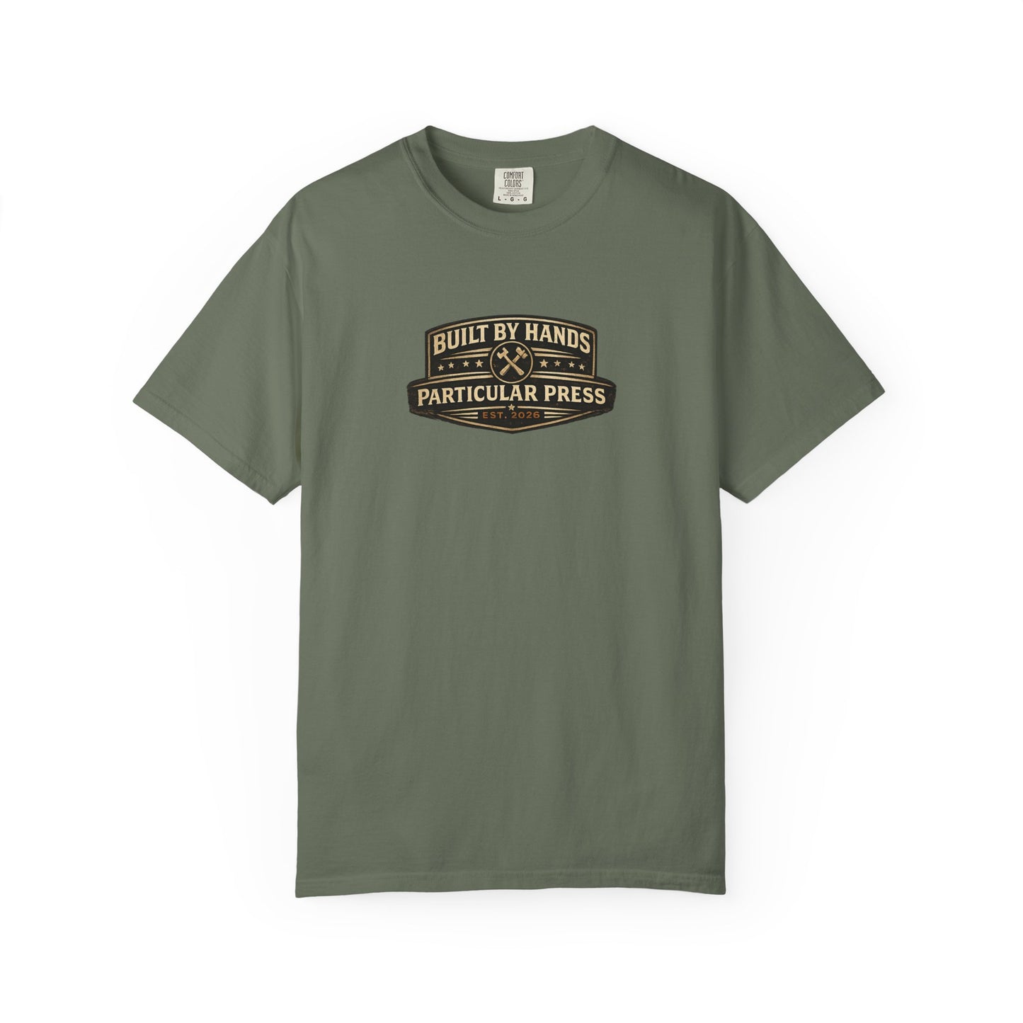 Built By Hands T-Shirt — 'Built by Hands, Backed by Experience' Vintage Workwear Tee