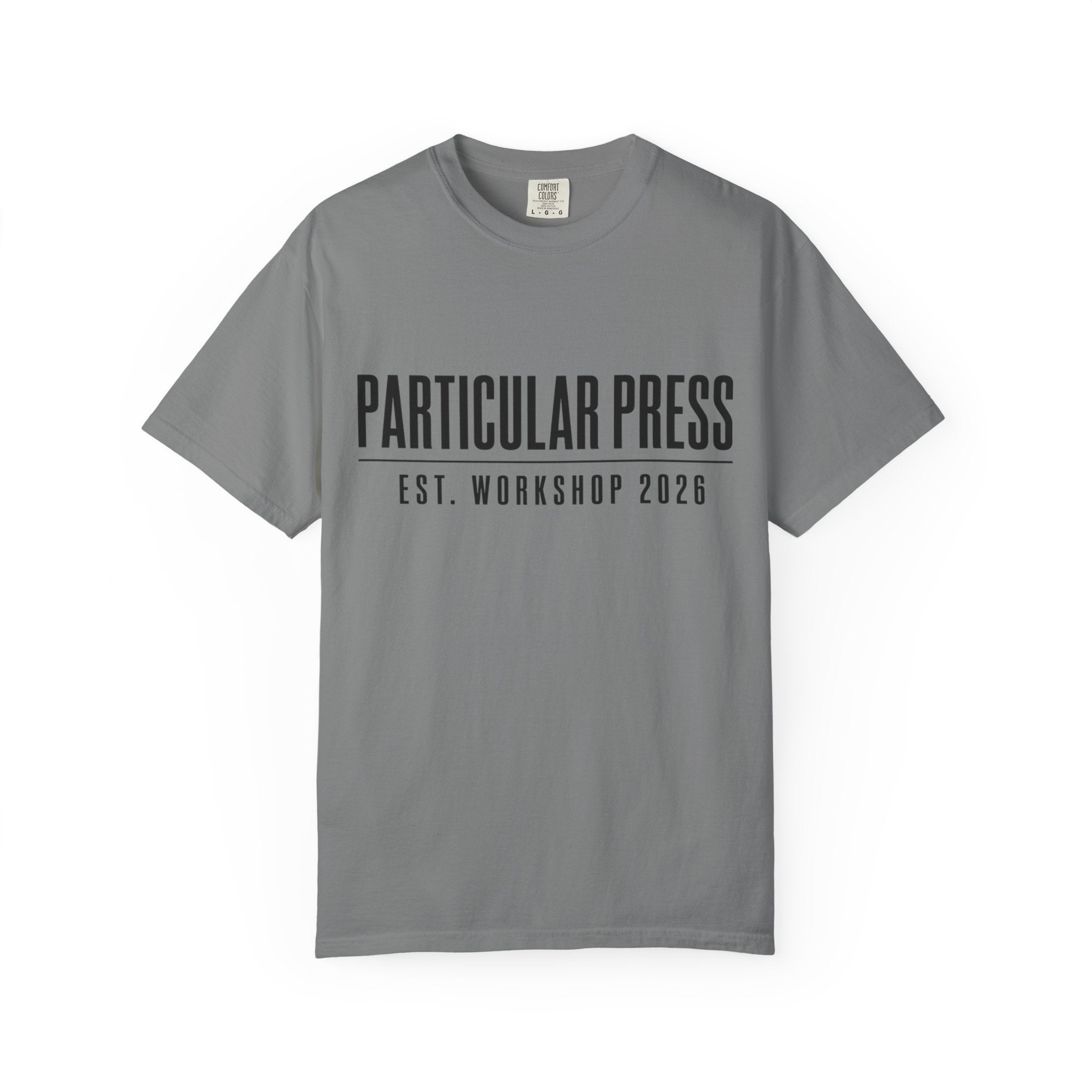Workshop Est. Tee | Vintage Garage Logo Shirt for Mechanics & Builders