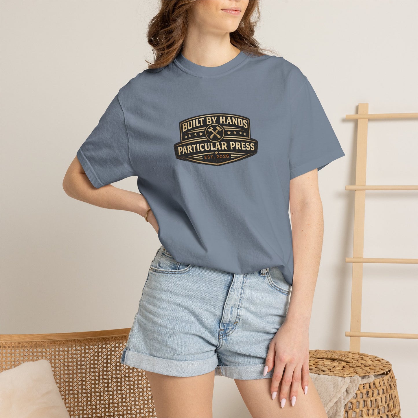 Built By Hands T-Shirt — 'Built by Hands, Backed by Experience' Vintage Workwear Tee