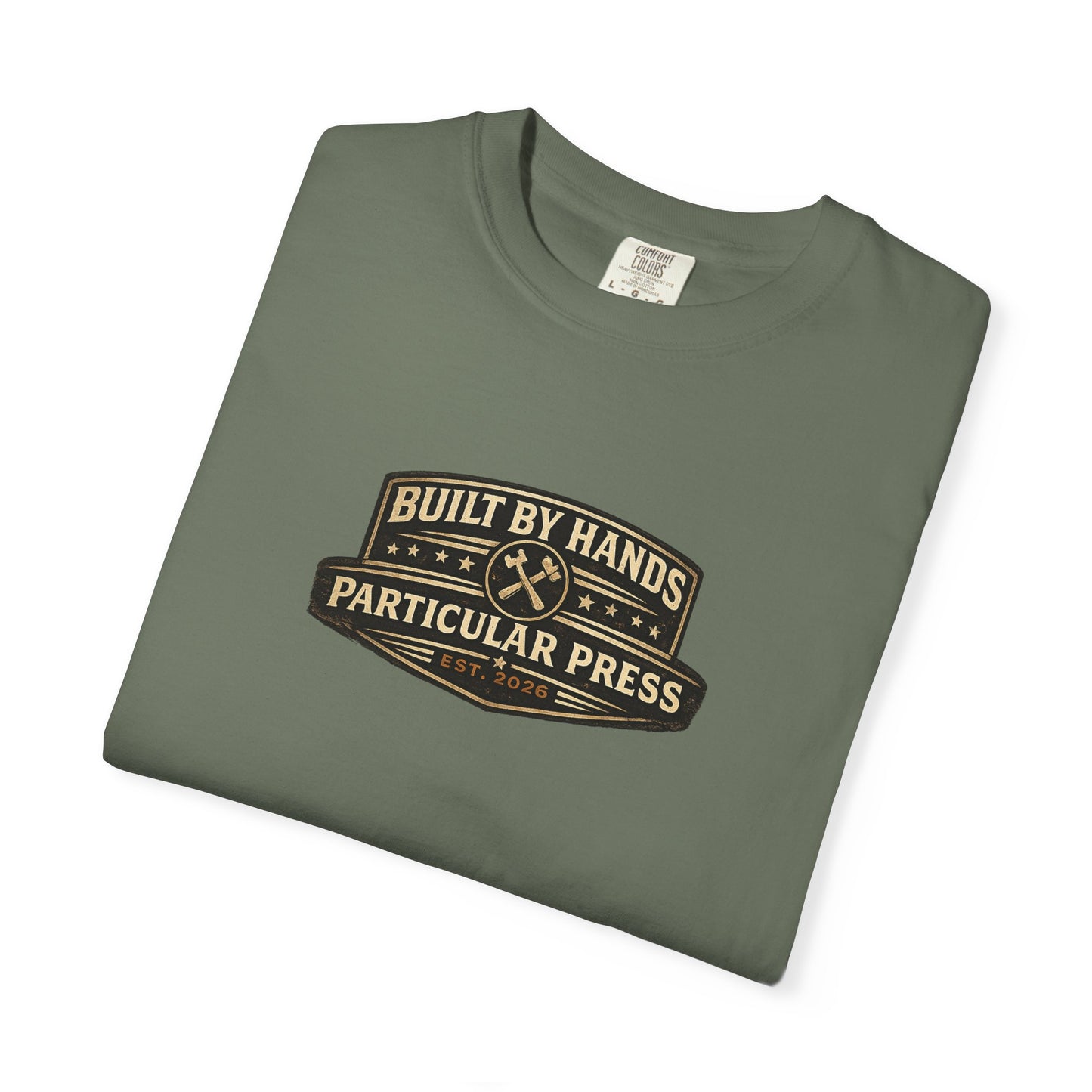 Built By Hands T-Shirt — 'Built by Hands, Backed by Experience' Vintage Workwear Tee