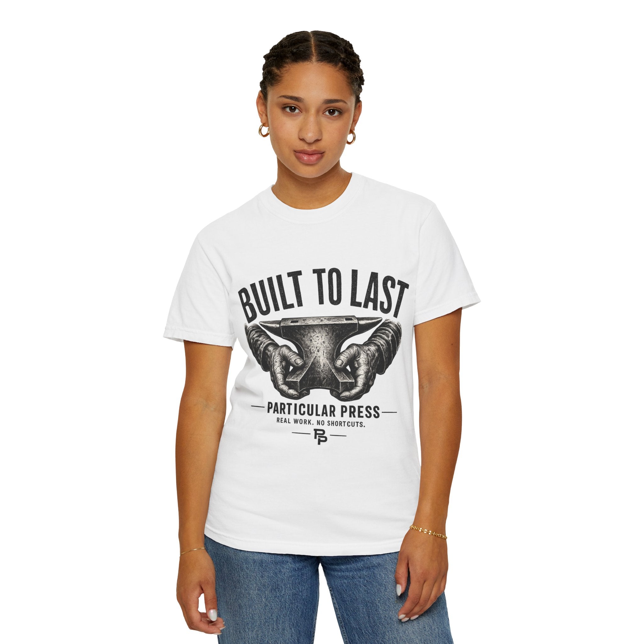 Built to Last T-Shirt — 'Particular Press' Vintage Anvil Graphic