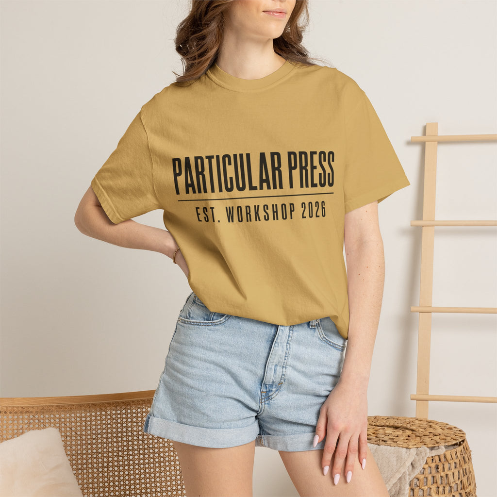 Workshop Est. Tee | Vintage Garage Logo Shirt for Mechanics & Builders