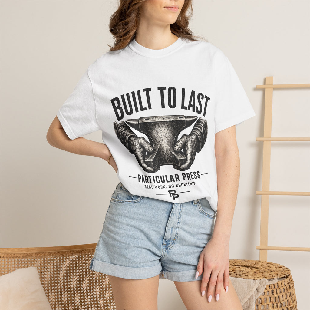 Built to Last T-Shirt — 'Particular Press' Vintage Anvil Graphic