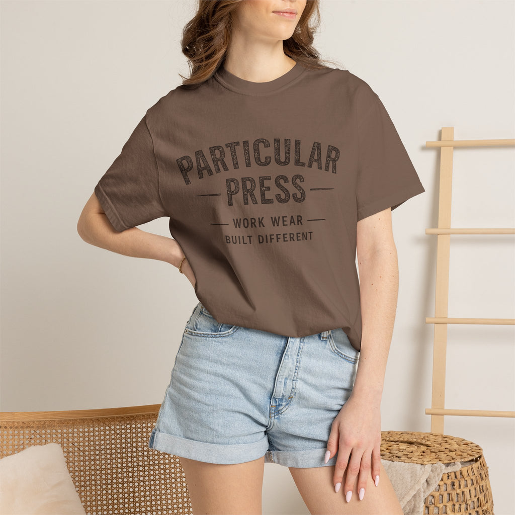 Particular Press 'Work Wear Built Different' Garment-Dyed T-Shirt