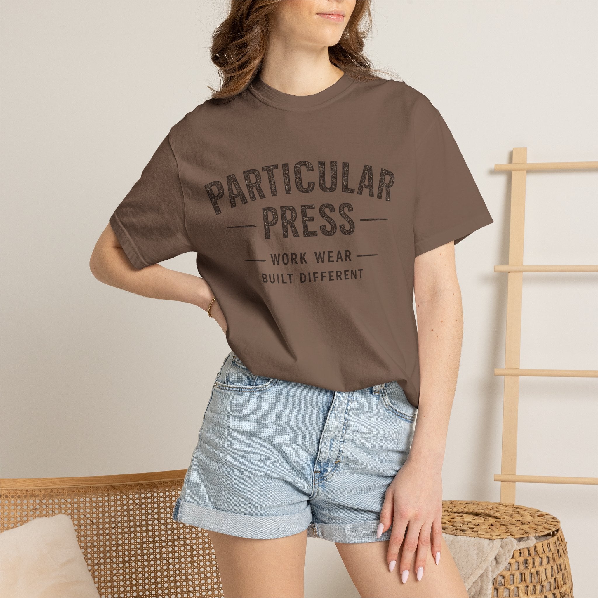 Particular Press 'Work Wear Built Different' Garment-Dyed T-Shirt