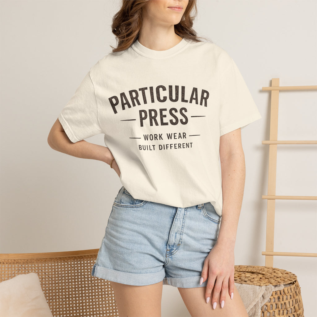 Particular Press 'Work Wear Built Different' Garment-Dyed T-Shirt