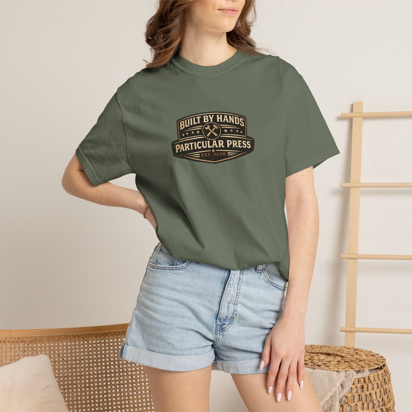 Built By Hands T-Shirt — 'Built by Hands, Backed by Experience' Vintage Workwear Tee
