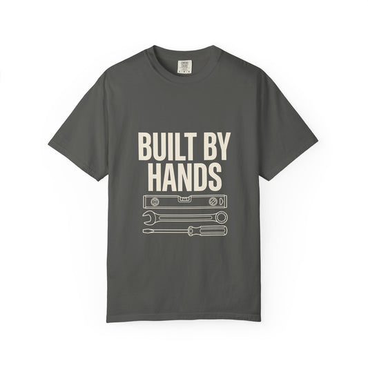 Built By Hands T-Shirt – Mechanic/Builder Tool Graphic Tee