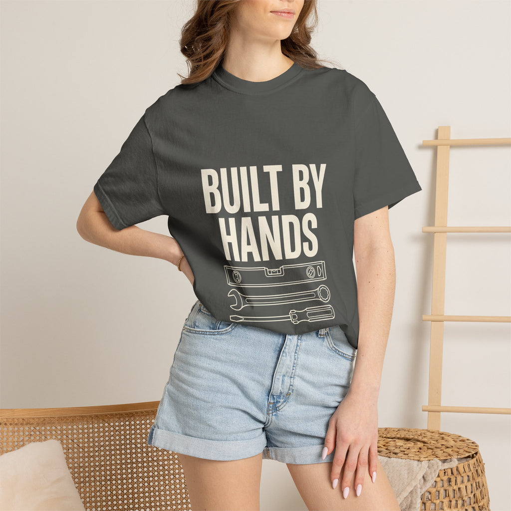 Built By Hands T-Shirt – Mechanic/Builder Tool Graphic Tee