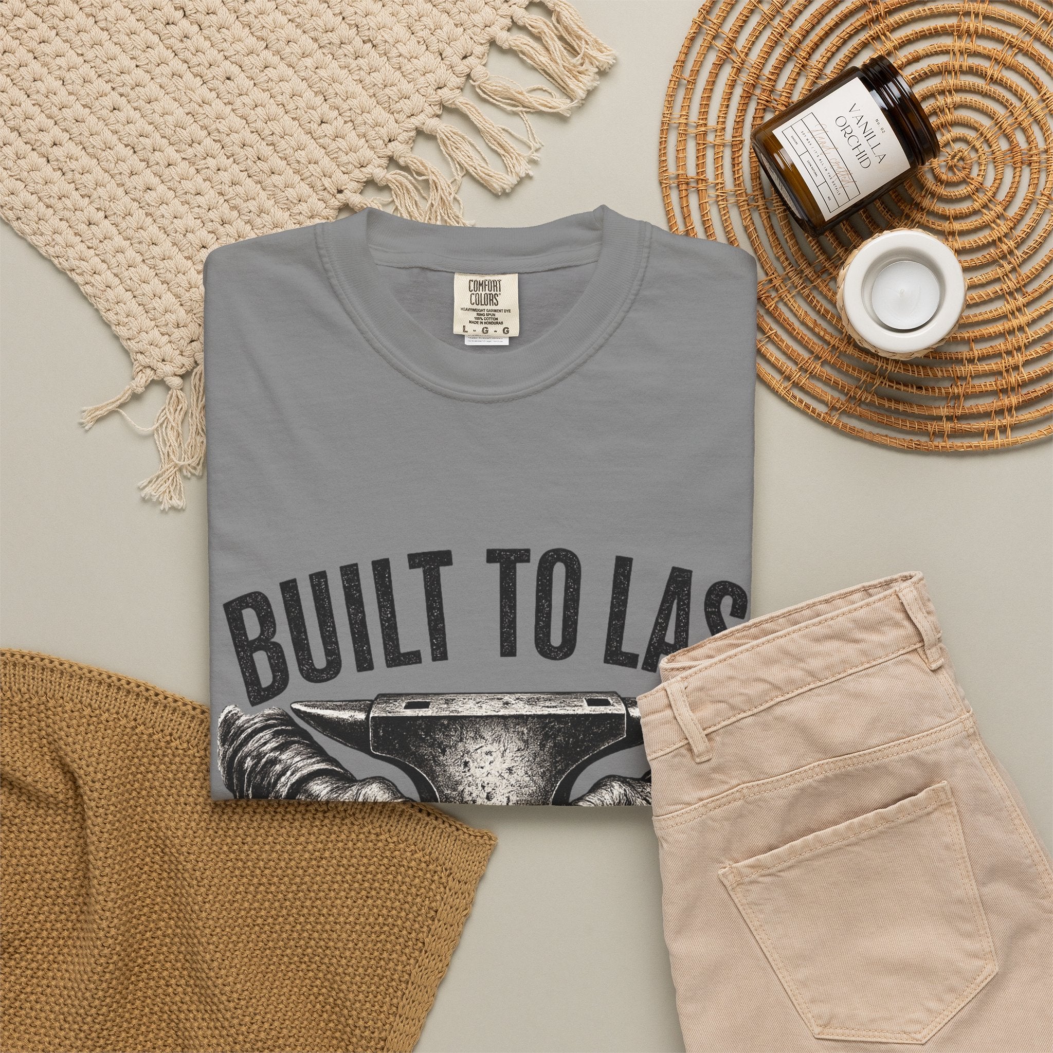 Built to Last T-Shirt — 'Particular Press' Vintage Anvil Graphic