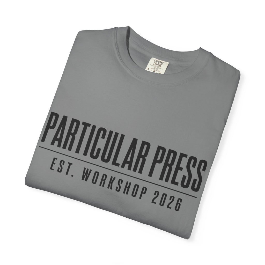 Workshop Est. Tee | Vintage Garage Logo Shirt for Mechanics & Builders