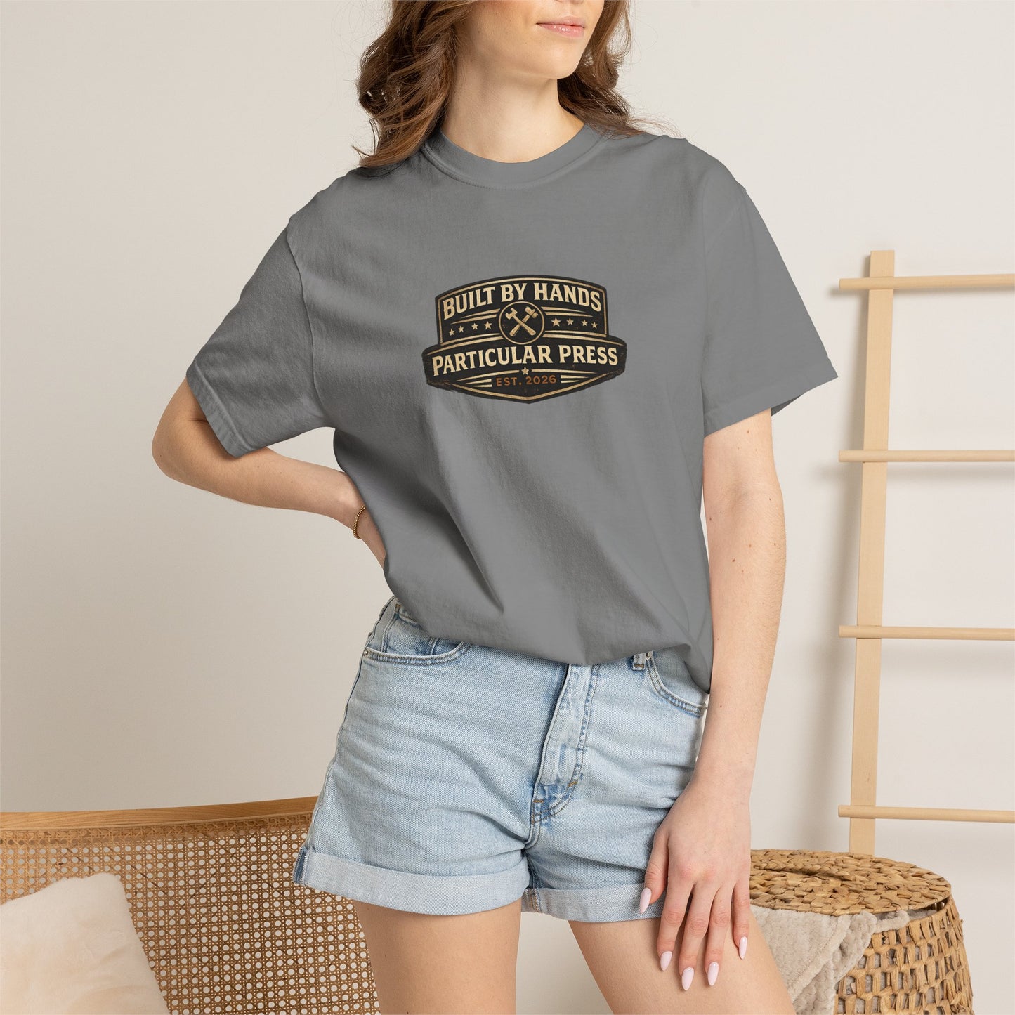 Built By Hands T-Shirt — 'Built by Hands, Backed by Experience' Vintage Workwear Tee
