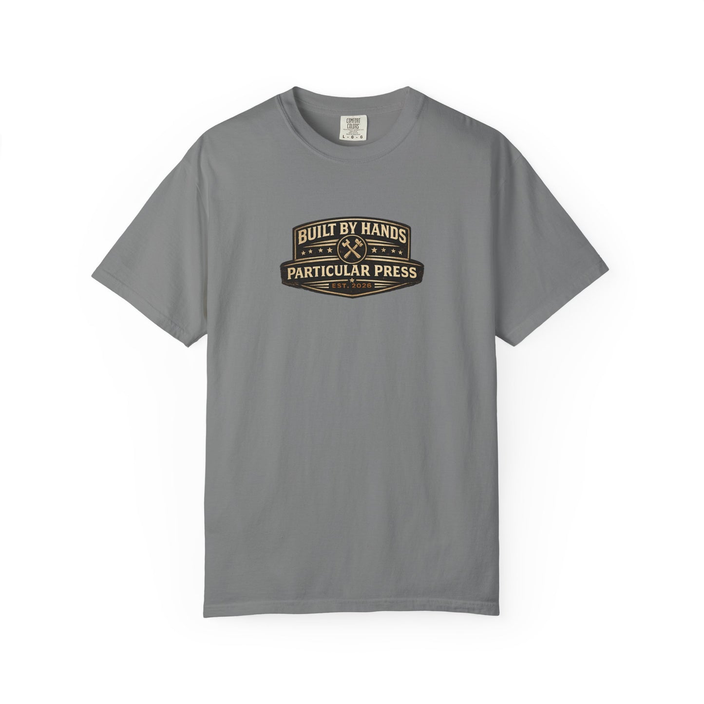 Built By Hands T-Shirt — 'Built by Hands, Backed by Experience' Vintage Workwear Tee
