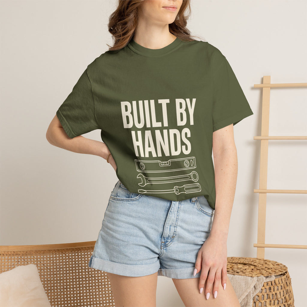 Built By Hands T-Shirt – Mechanic/Builder Tool Graphic Tee