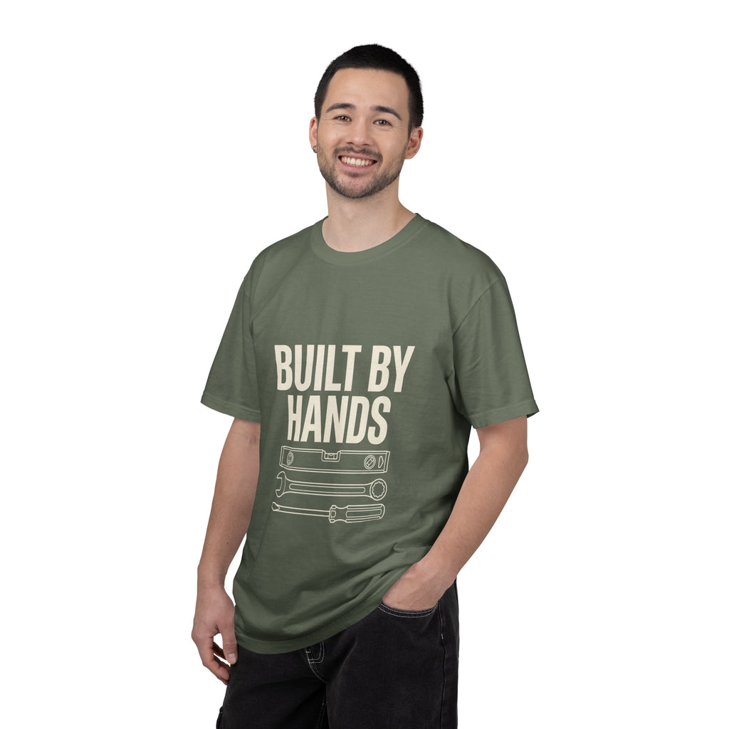 Built By Hands T-Shirt – Mechanic/Builder Tool Graphic Tee