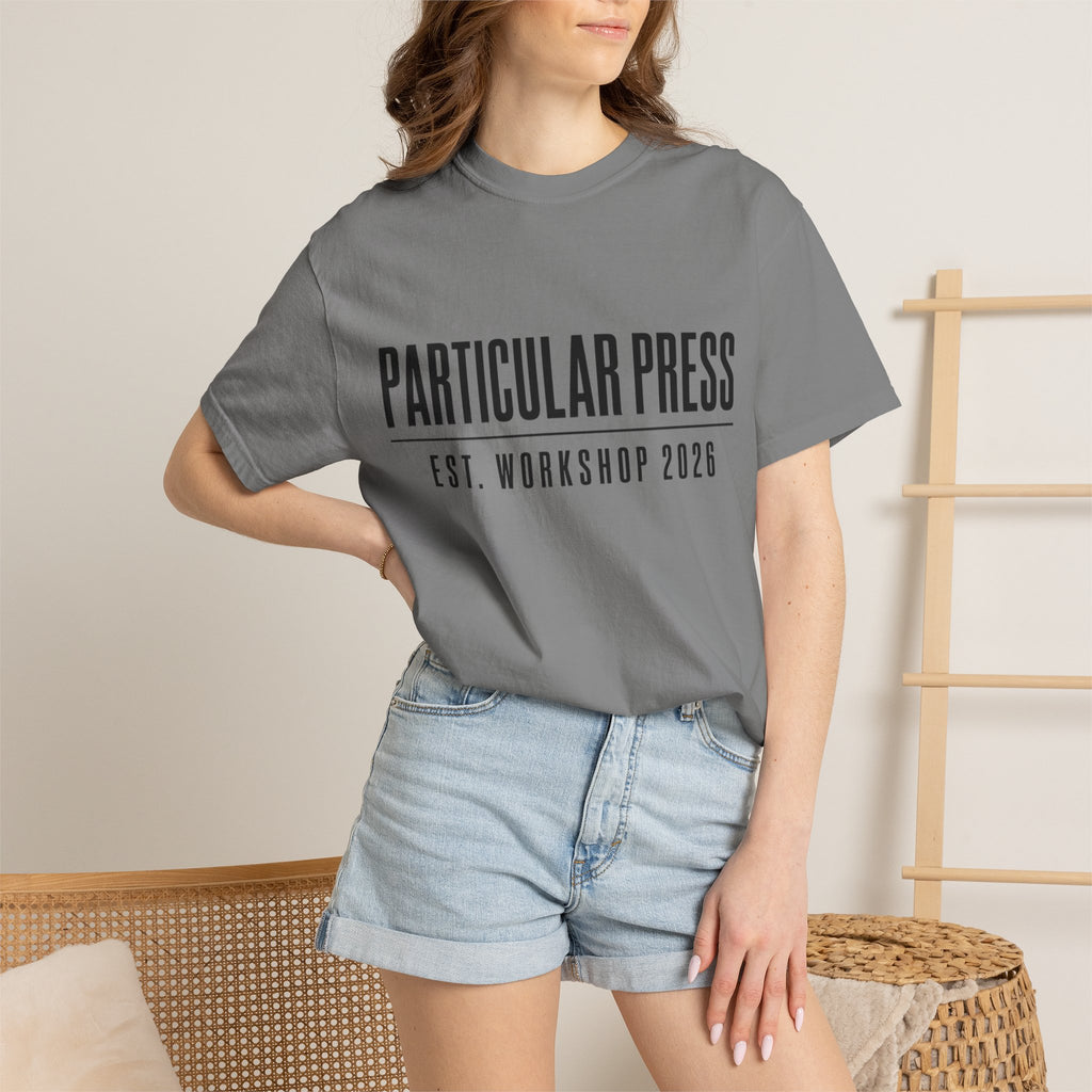 Workshop Est. Tee | Vintage Garage Logo Shirt for Mechanics & Builders