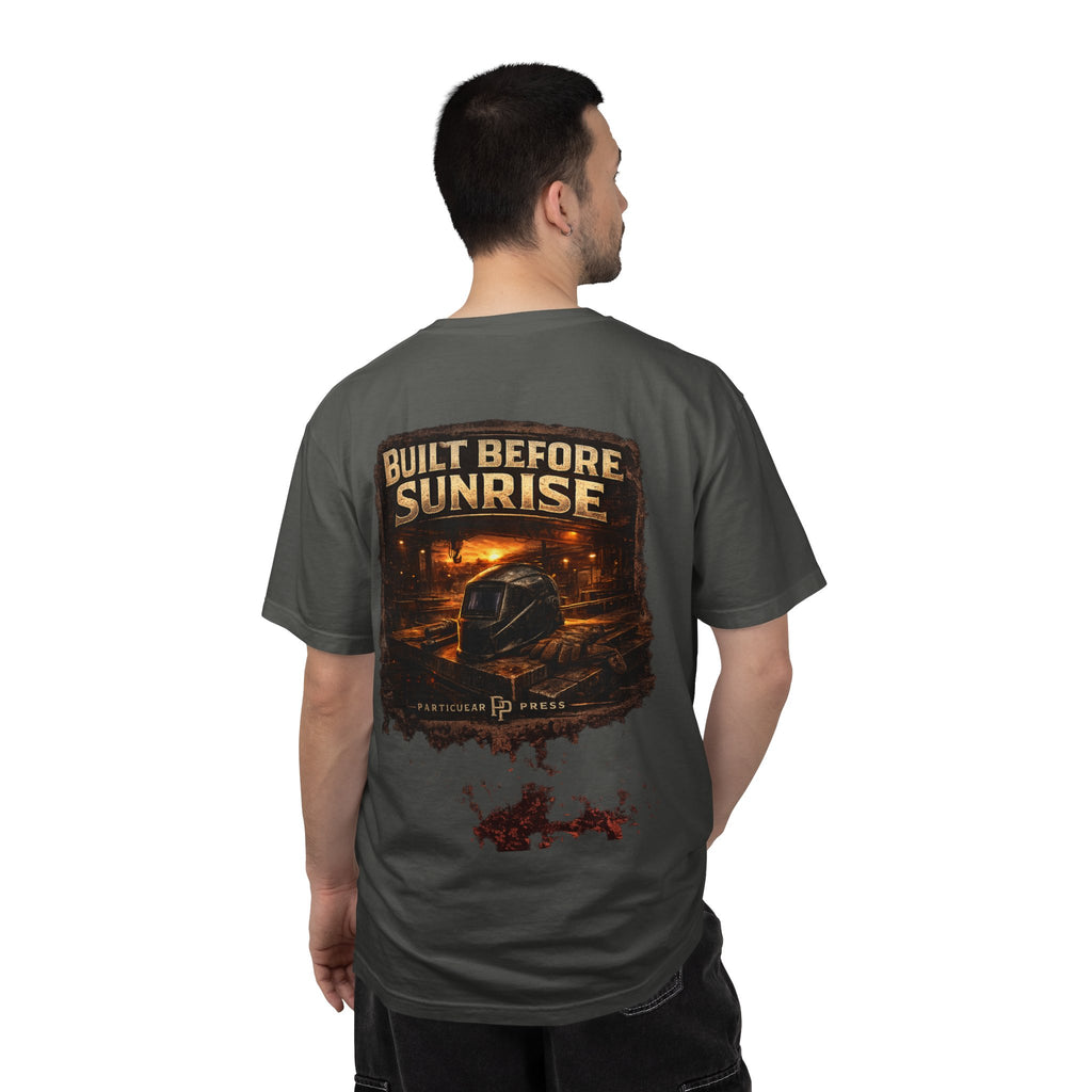 Built Before Sunrise T-Shirt — Night Shift / Construction Truck Tee