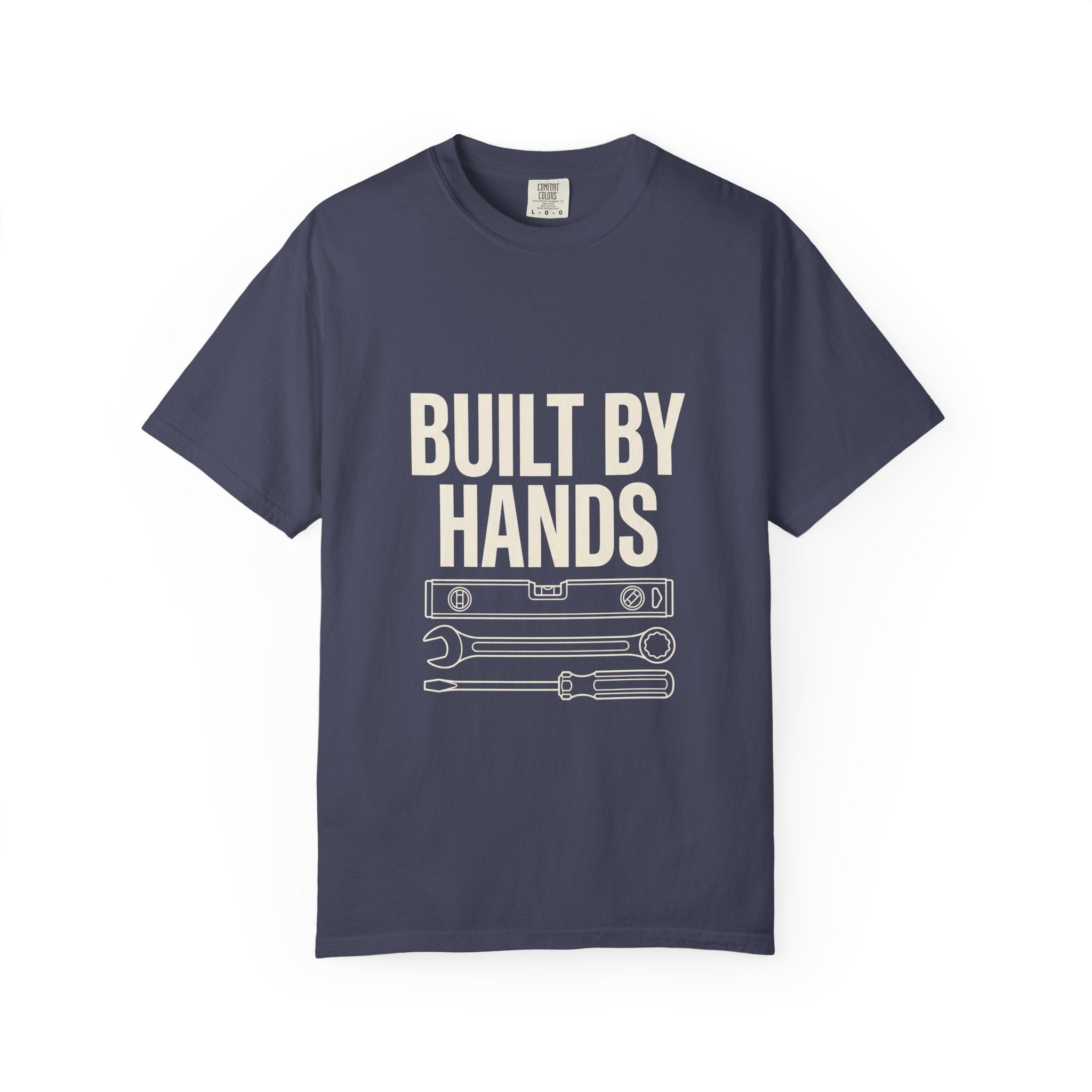 Built By Hands T-Shirt – Mechanic/Builder Tool Graphic Tee