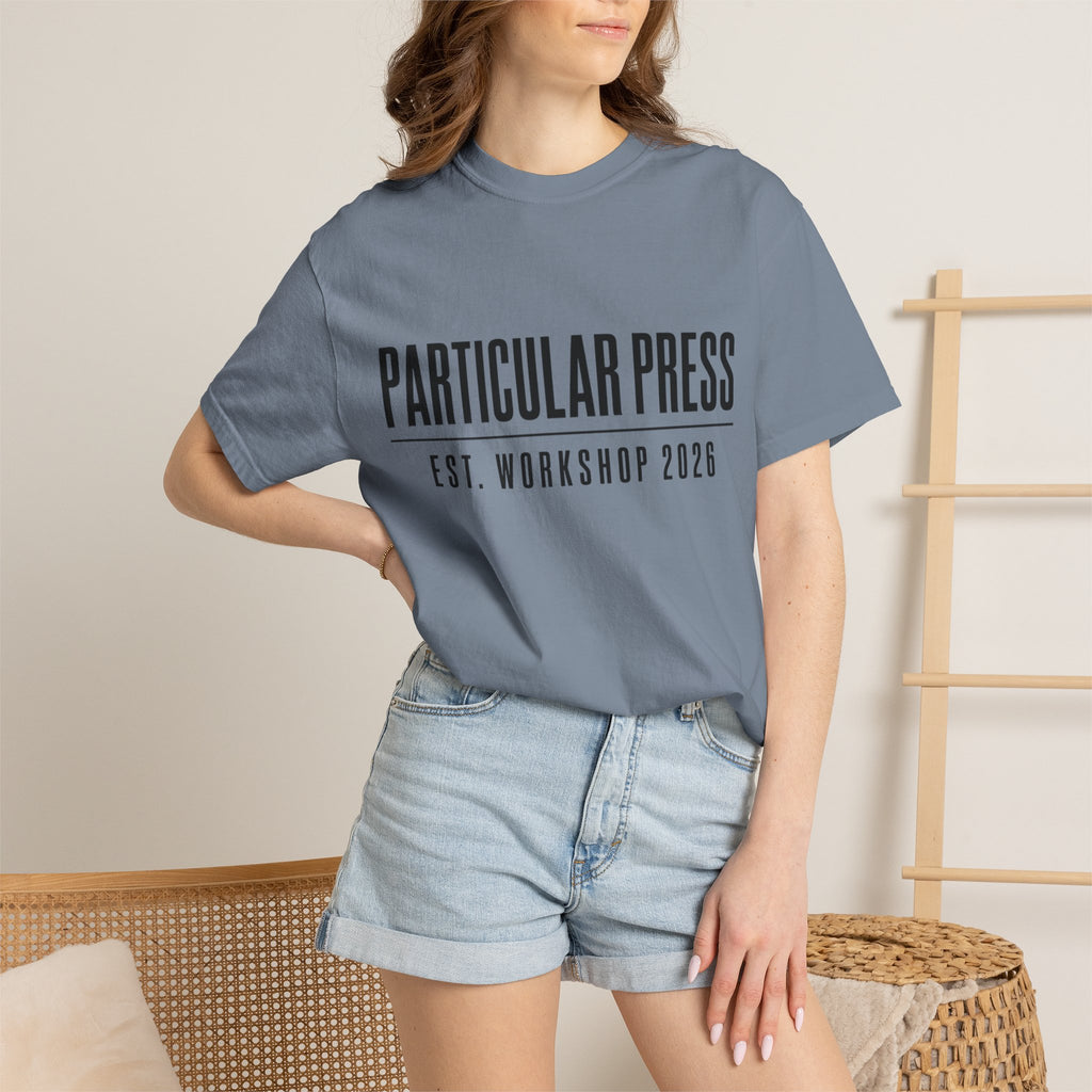 Workshop Est. Tee | Vintage Garage Logo Shirt for Mechanics & Builders
