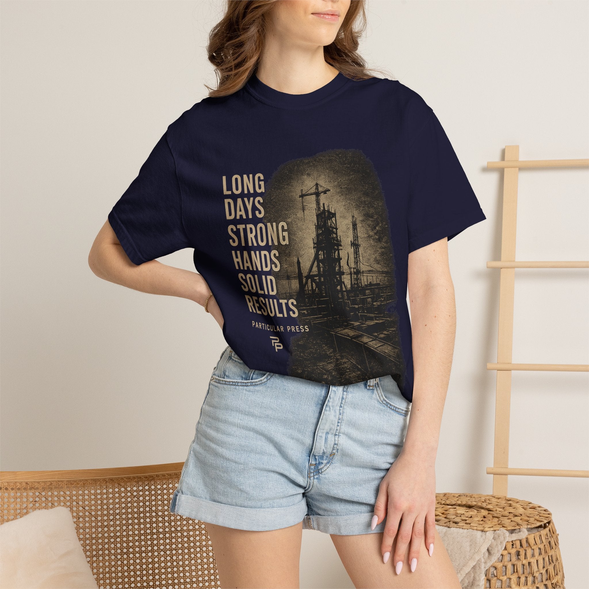 Long Days Strong Hands Graphic T-Shirt