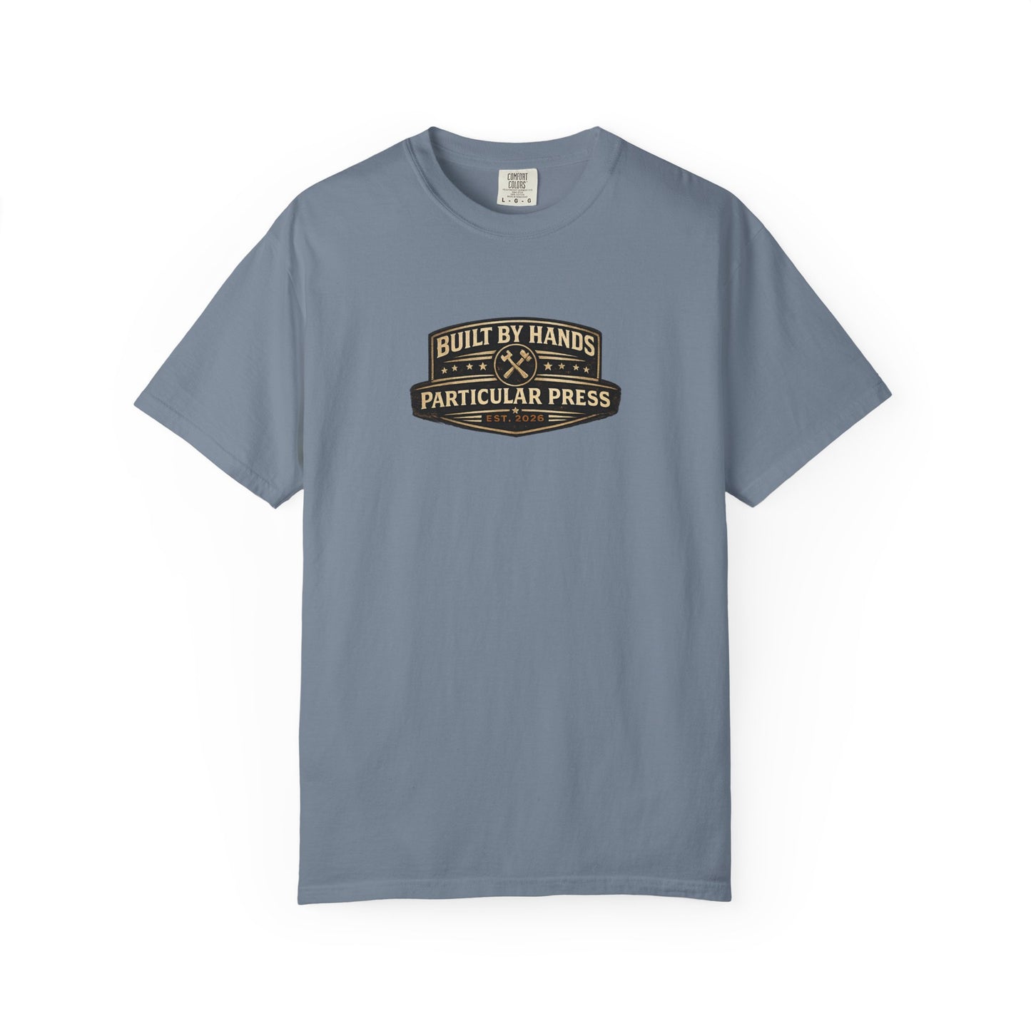 Built By Hands T-Shirt — 'Built by Hands, Backed by Experience' Vintage Workwear Tee