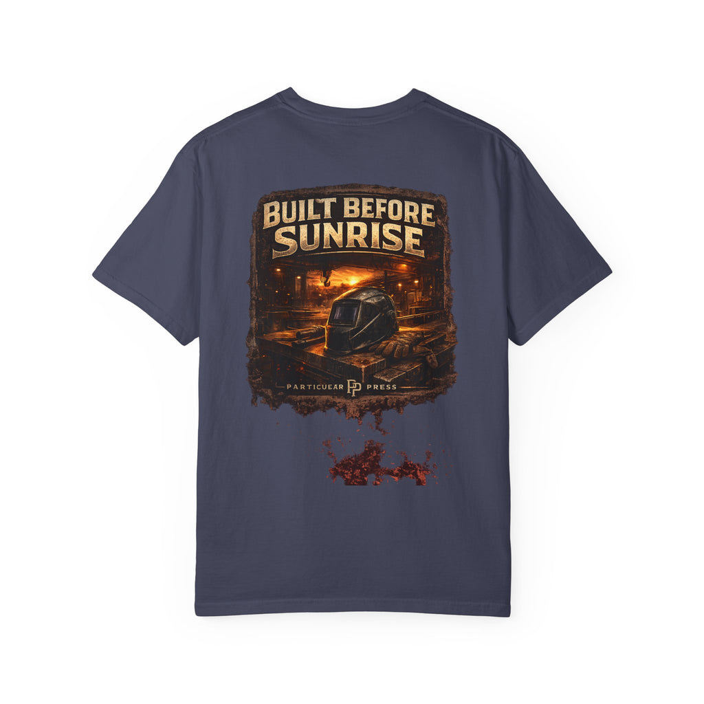 Built Before Sunrise T-Shirt — Night Shift / Construction Truck Tee