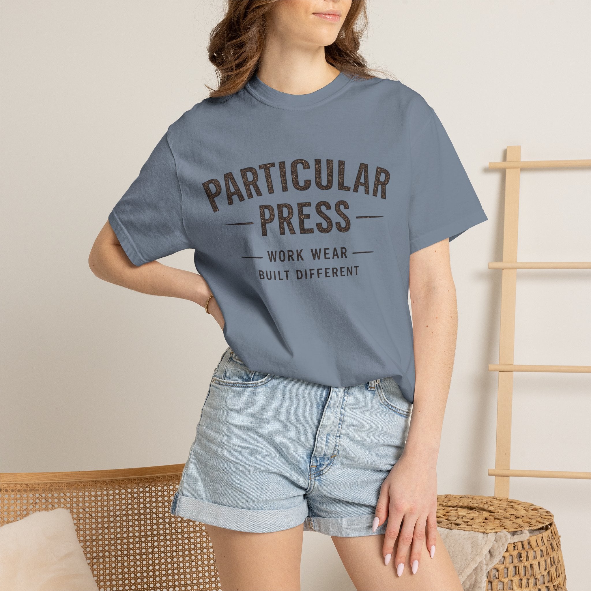Particular Press 'Work Wear Built Different' Garment-Dyed T-Shirt