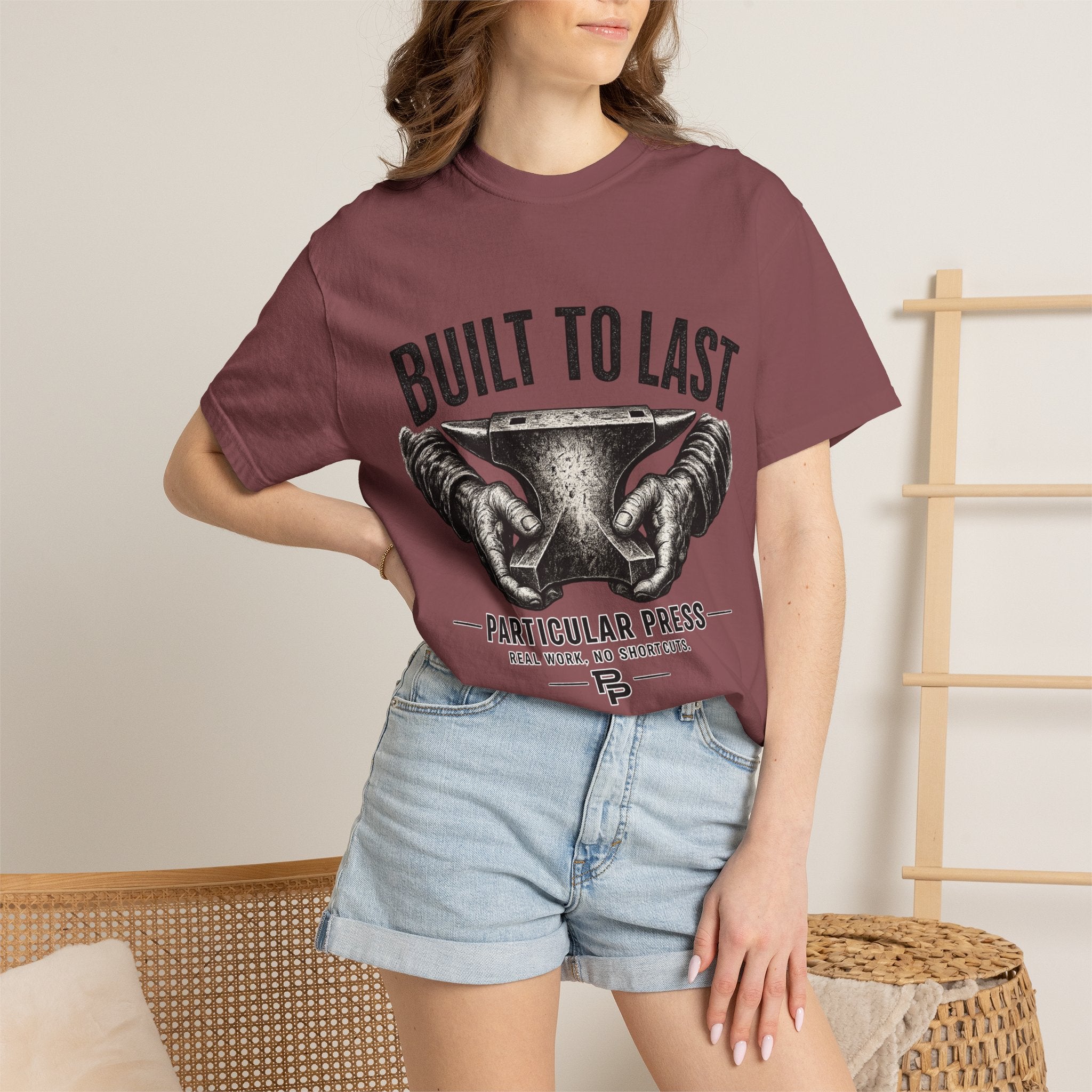 Built to Last T-Shirt — 'Particular Press' Vintage Anvil Graphic