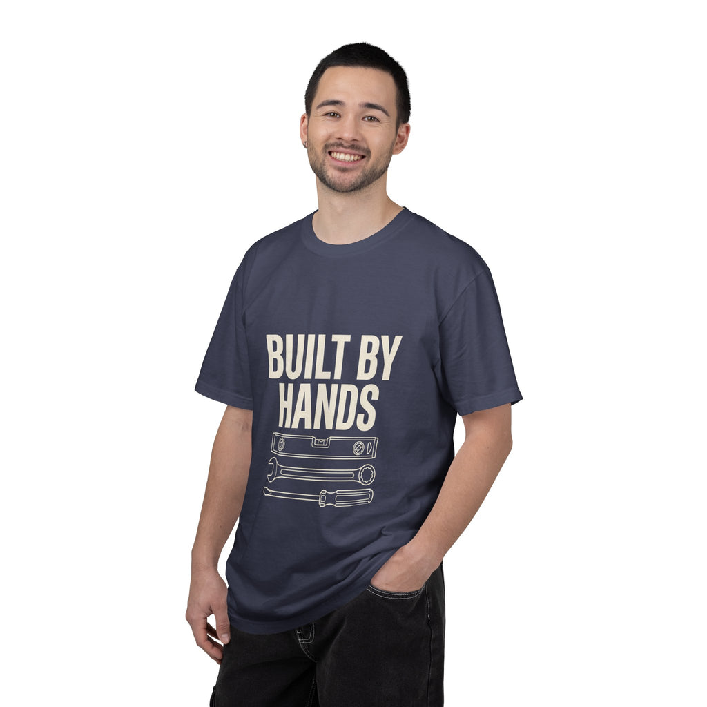 Built By Hands T-Shirt – Mechanic/Builder Tool Graphic Tee