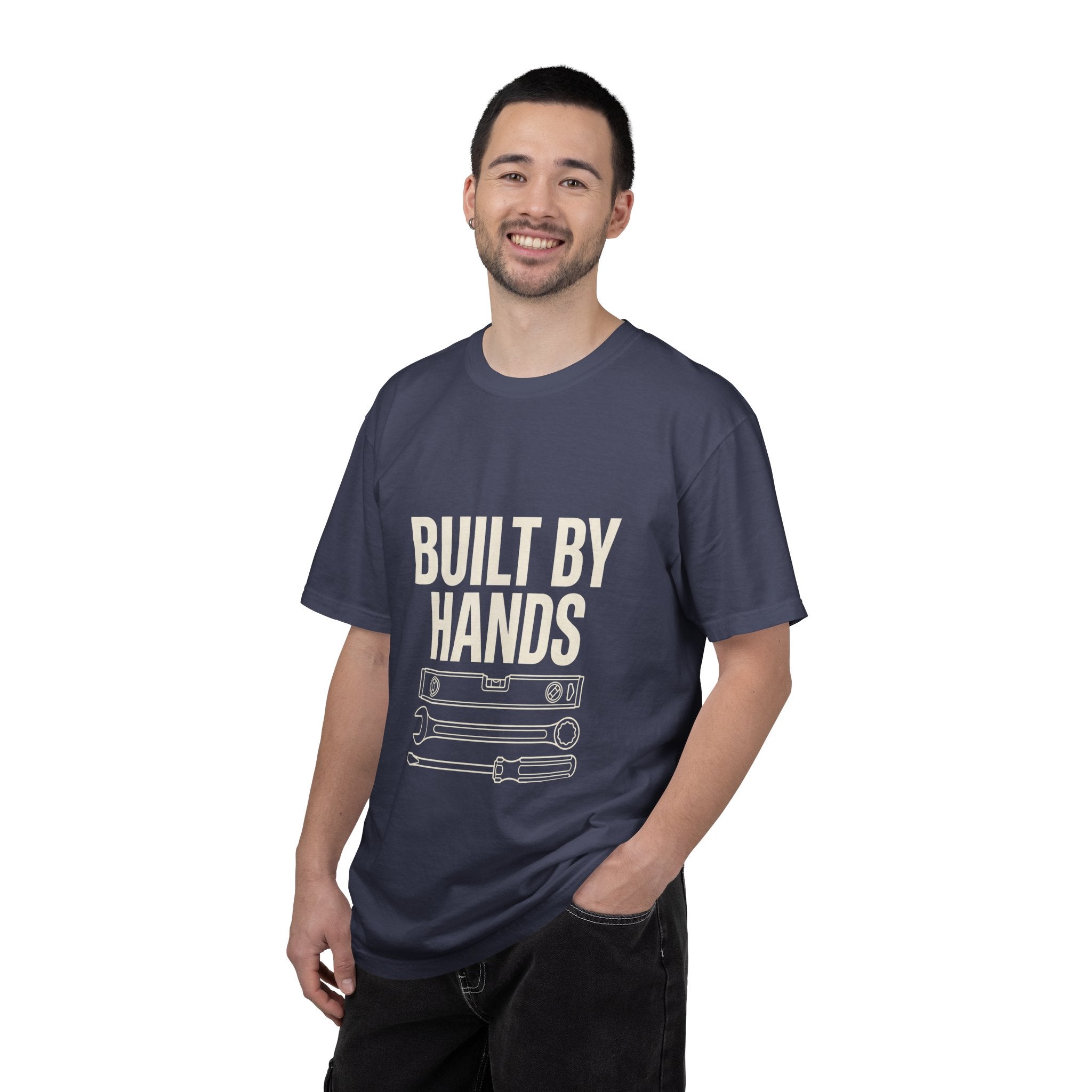 Built By Hands T-Shirt – Mechanic/Builder Tool Graphic Tee