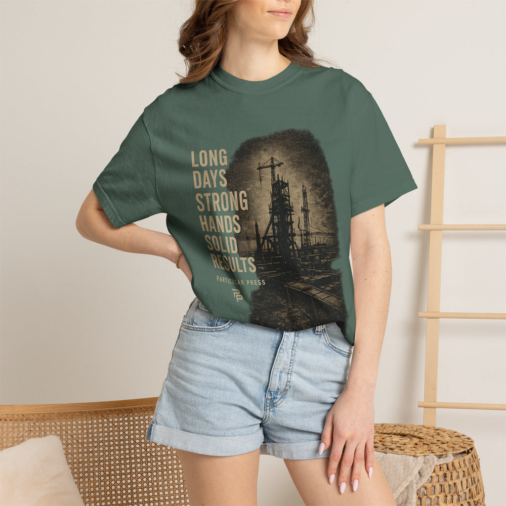 Long Days Strong Hands Graphic T-Shirt