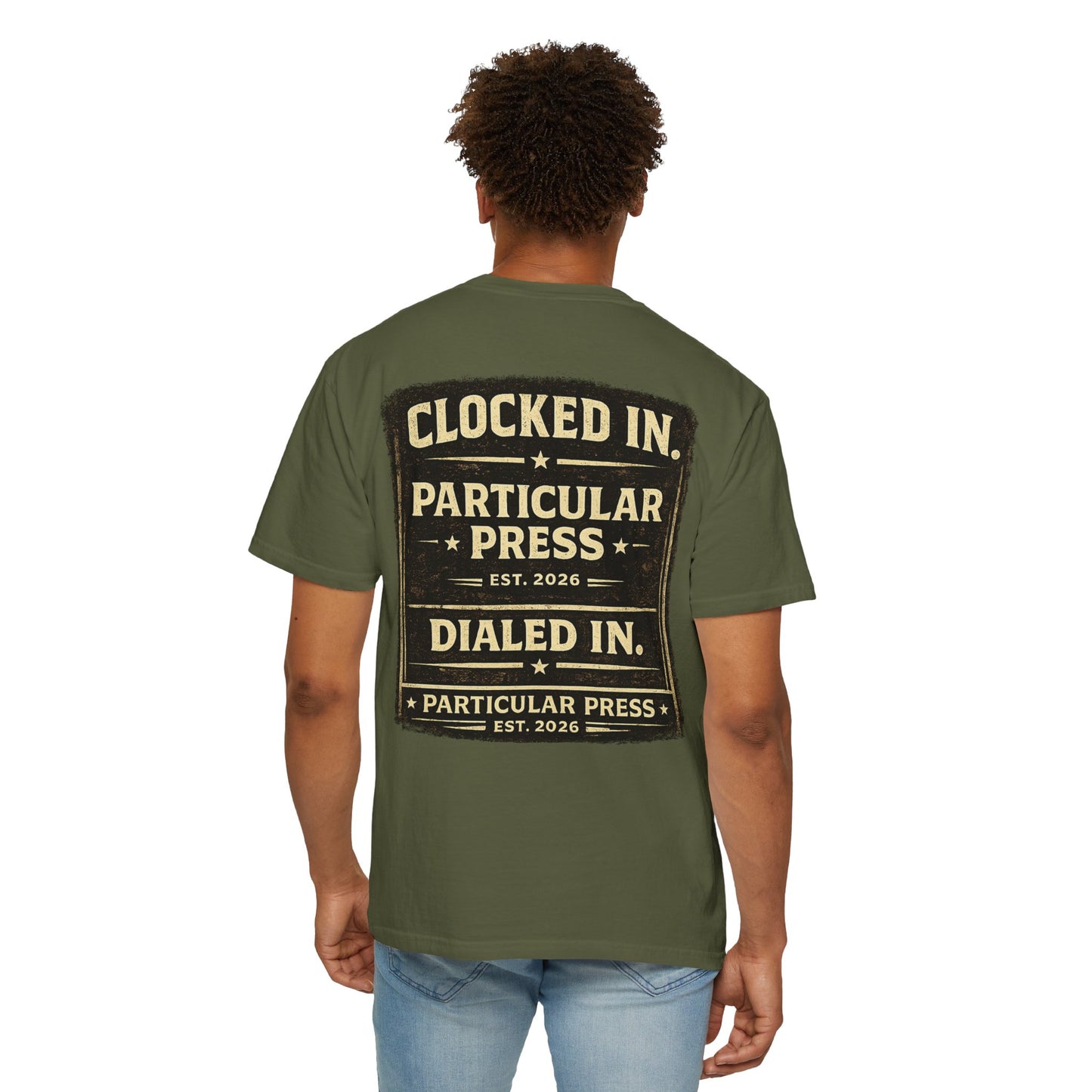 Particular Press 'Clocked In • Dialed In' T-Shirt