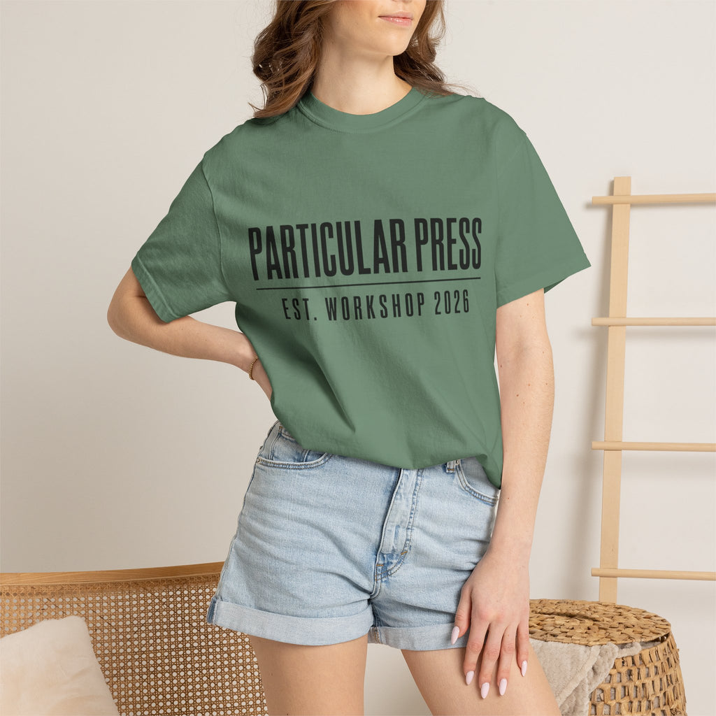 Workshop Est. Tee | Vintage Garage Logo Shirt for Mechanics & Builders