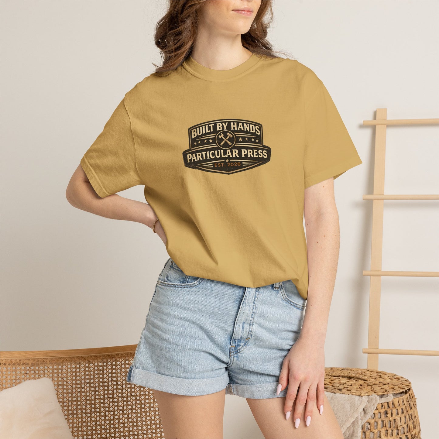 Built By Hands T-Shirt — 'Built by Hands, Backed by Experience' Vintage Workwear Tee