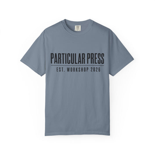 Workshop Est. Tee | Vintage Garage Logo Shirt for Mechanics & Builders